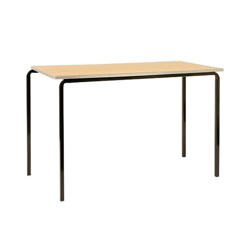 Jemini Polyurethane Edged Class Table 1200x600x760mm Beech/Silver (Pack of 4) KF74573 Classroom Tables KF74573