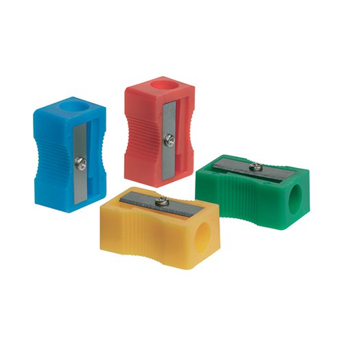 Pack of 10 Pencil Sharpener 1-Hole Handheld Metal Poratble Pencil Sharpeners