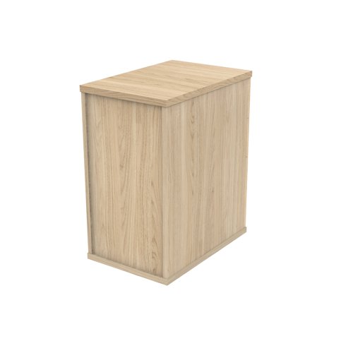 Astin 3 Drawer Desk High Pedestal Lockable 480x680x745mm Canadian Oak KF77715 - VOW - KF77715 - McArdle Computer and Office Supplies