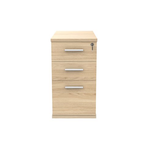 Part of the Furniture Essentials Range. The Astin Desk High Pedestal offers streamlined organisation, easy access to supplies, clutter-free workspace, customisable storage and a seamless desk extension.