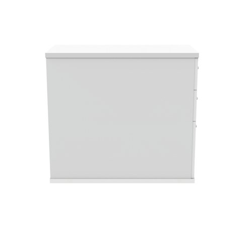 Astin 3 Drawer Desk High Pedestal Lockable 480x880x745mm Arctic White KF77720 - VOW - KF77720 - McArdle Computer and Office Supplies