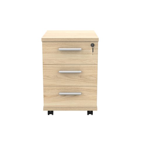 Part of the Furniture Essentials Range. The Astin 3 drawer pedestals optimises space, saves costs and is remote-work friendly. The pedestals have an anti-tilt mechanism and are foolscap size for standard files.