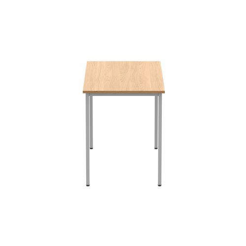 Astin Rectangular Multipurpose Table 1200x600x730mm Norwegian Beech/Silver KF77732 - VOW - KF77732 - McArdle Computer and Office Supplies
