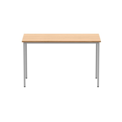 Astin Rectangular Multipurpose Table 1200x600x730mm Norwegian Beech/Silver KF77732 - VOW - KF77732 - McArdle Computer and Office Supplies