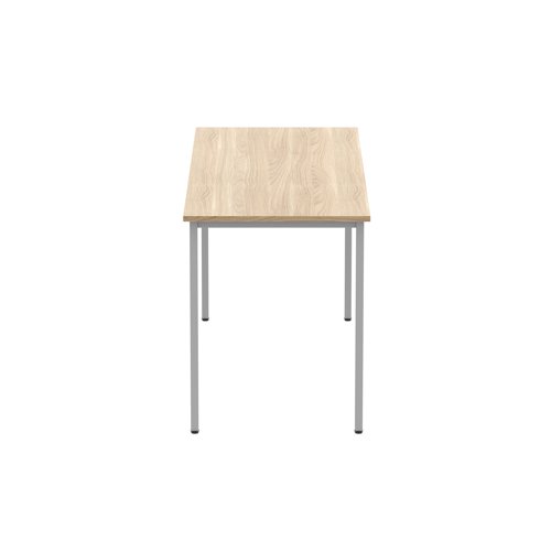 Astin Rectangular Multipurpose Table 1660x600x730mm Canadian Oak/Silver KF77737 - VOW - KF77737 - McArdle Computer and Office Supplies