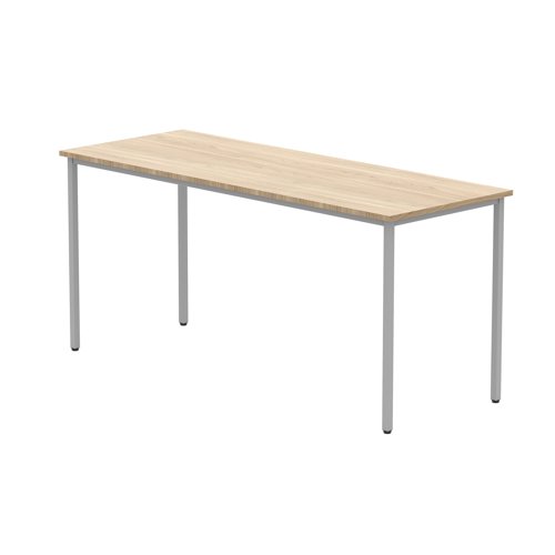 Astin Rectangular Multipurpose Table 1660x600x730mm Canadian Oak/Silver KF77737 - KF77737