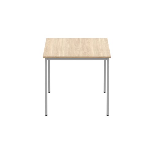Astin Rectangular Multipurpose Table 1200x800x730mm Canadian Oak/Silver KF77738 - VOW - KF77738 - McArdle Computer and Office Supplies