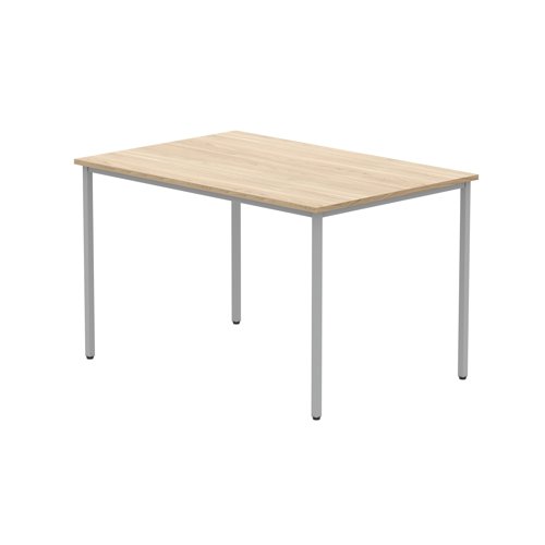 Astin Rectangular Multipurpose Table 1200x800x730mm Canadian Oak/Silver KF77738 - KF77738
