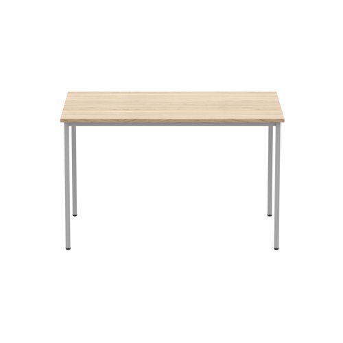 Astin Rectangular Multipurpose Table 1200x800x730mm Canadian Oak/Silver KF77738