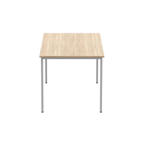 Astin Rectangular Multipurpose Table 1600x800x730mm Canadian Oak/Silver KF77739 - VOW - KF77739 - McArdle Computer and Office Supplies