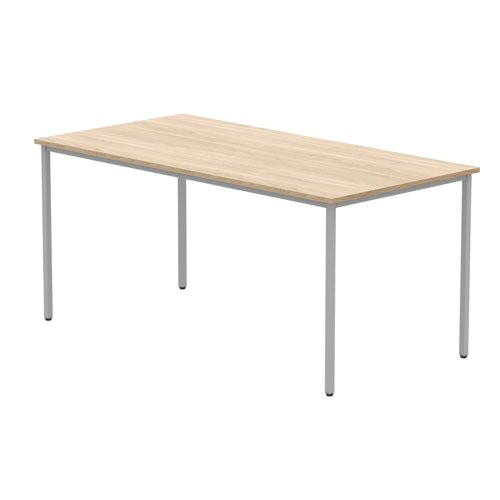 Astin Rectangular Multipurpose Table 1600x800x730mm Canadian Oak/Silver KF77739