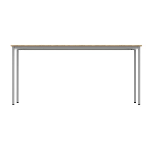 Astin Rectangular Multipurpose Table 1600x800x730mm Canadian Oak/Silver KF77739 - KF77739