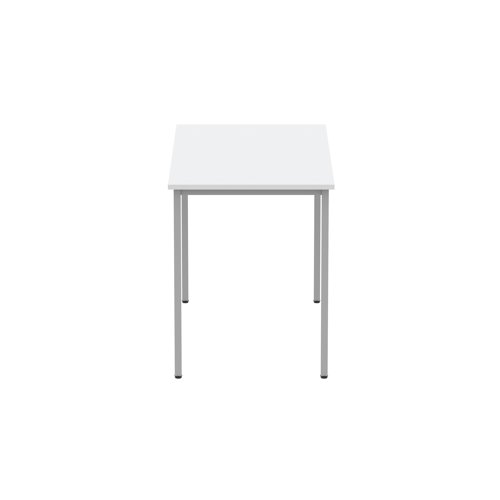 Astin Rectangular Multipurpose Table 1200x600x730mm Arctic White/Silver KF77740 - VOW - KF77740 - McArdle Computer and Office Supplies