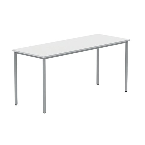 Astin Rectangular Multipurpose Table 1660x900x680mm Arctic White/Silver KF77741