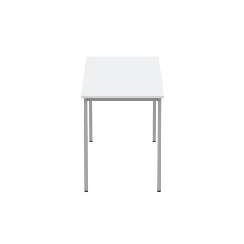 Astin Rectangular Multipurpose Table 1600x600x730mm Arctic White/Silver KF77741 - KF77741