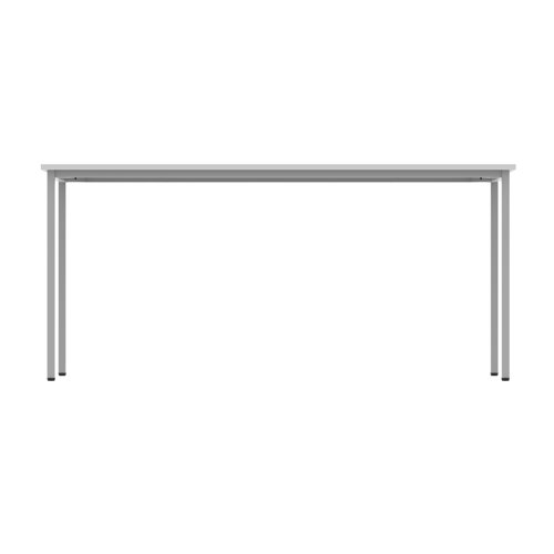 Astin Rectangular Multipurpose Table 1600x600x730mm Arctic White/Silver KF77741