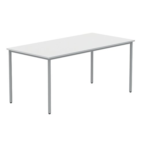 Astin Rectangular Multipurpose Table 1680x900x880mm Arctic White/Silver KF77743