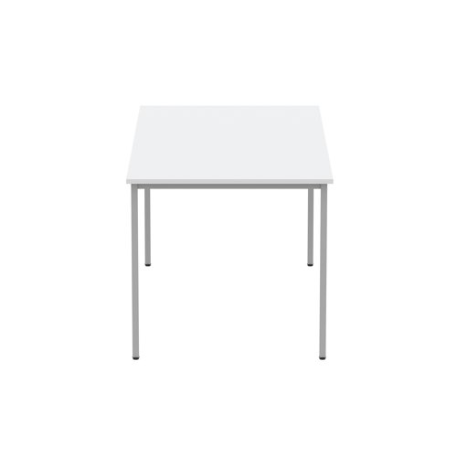 Astin Rectangular Multipurpose Table 1600x800x730mm Arctic White/Silver KF77743 - VOW - KF77743 - McArdle Computer and Office Supplies
