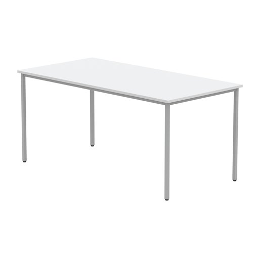 Astin Rectangular Multipurpose Table 1600x800x730mm Arctic White/Silver KF77743