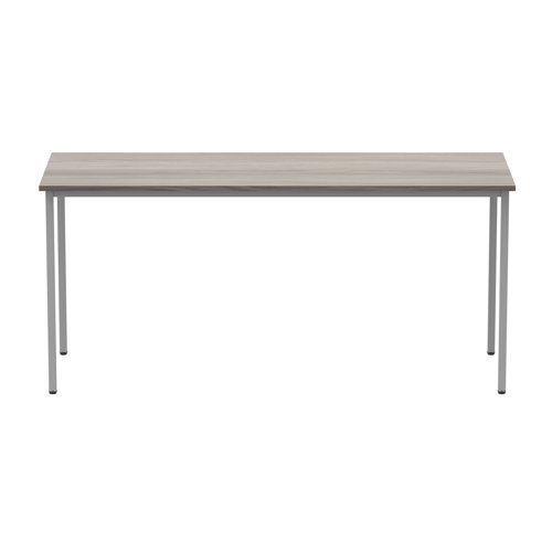 Astin Rectangular Multipurpose Table 1600x600x730mm Alaskan Grey Oak/Silver KF77745