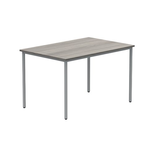 Astin Rectangular Multipurpose Table 1280x880x900mm Alaskan Grey Oak/Silver KF77746
