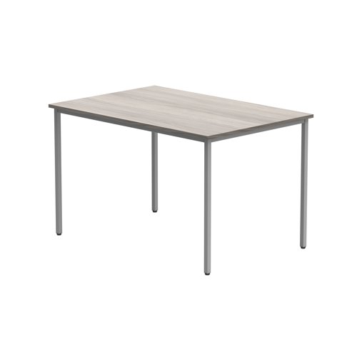 Astin Rectangular Multipurpose Table 1200x800x730mm Alaskan Grey Oak/Silver KF77746 - VOW - KF77746 - McArdle Computer and Office Supplies