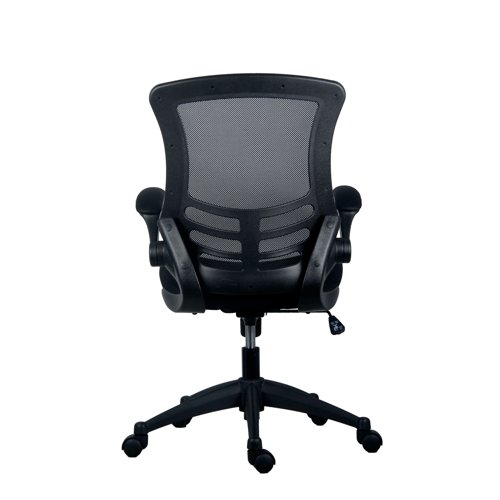 Jemini Jaya Mesh Back Chair with Folding Arms 680x670x1070mm Black KF77784 VOW