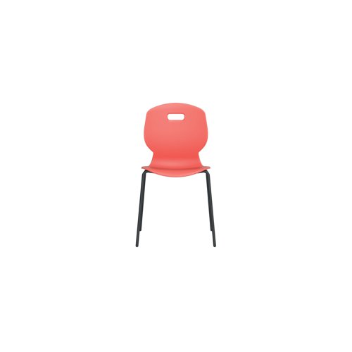 Titan Arc Four Leg Classroom Chair Size 5 Coral KF77790 | KF77790 | Titan