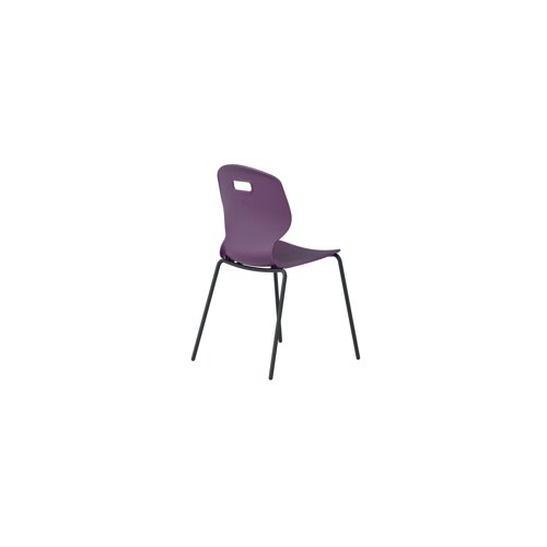 Titan Arc Four Leg Classroom Chair Size 5 Grape KF77792 Titan