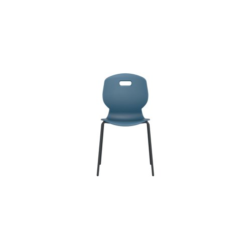Titan Arc Four Leg Classroom Chair Size 6 Steel Blue KF77802