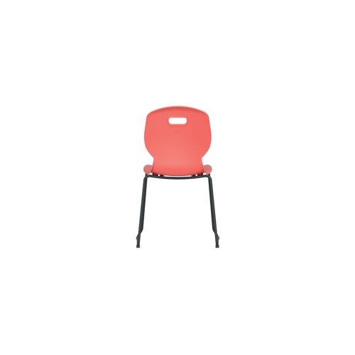 Titan Arc Skid Base Chair Size 5 Coral KF77804 Classroom Seats KF77804
