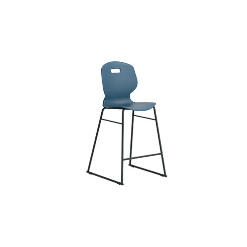 The Titan Arc High Chair features an ergonomically designed seat, with integral lumbar support ensuring pupils are sitting with perfect posture. Specified for major projects world-wide because of the unique frame style that protects all laboratory flooring and matting. Recommended usage time 8 hours.