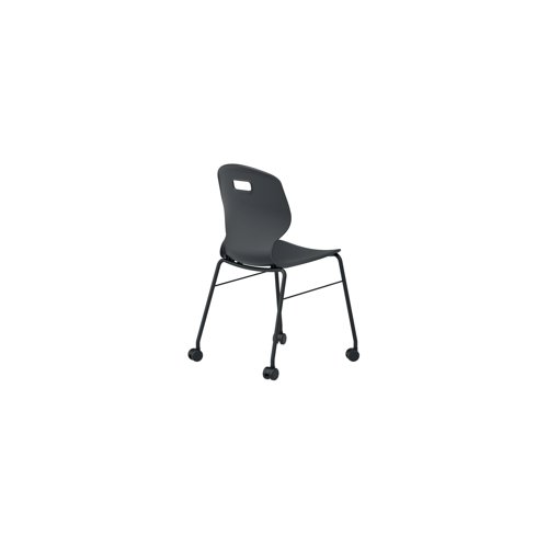 Titan Arc Mobile Four Leg Chair Size 6 Anthracite KF77831 Classroom Seats KF77831