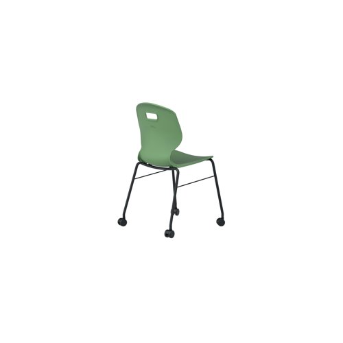 Titan Arc Mobile Four Leg Chair Size 6 Forest KF77833 KF77833