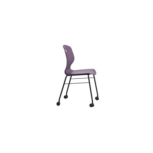 Titan Arc Mobile Four Leg Chair Size 6 Grape KF77834 Titan