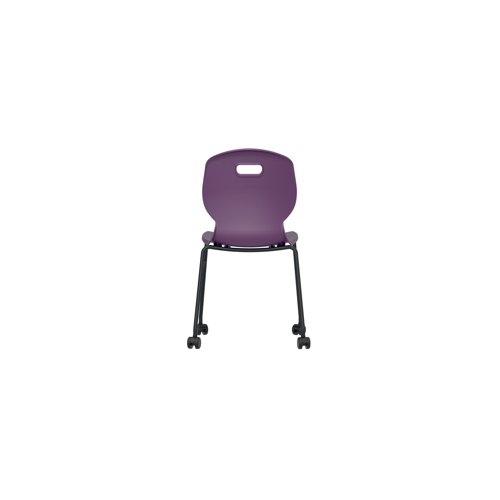 Titan Arc Mobile Four Leg Chair Size 6 Grape KF77834 Titan