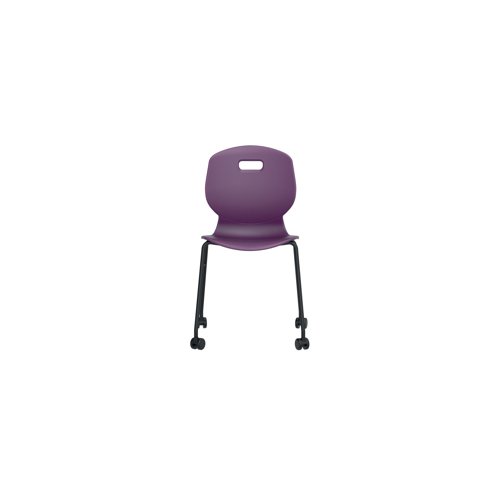 Titan Arc Mobile Four Leg Chair Size 6 Grape KF77834