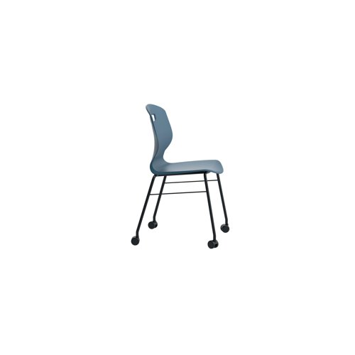 Titan Arc Mobile Four Leg Chair Size 6 Steel Blue KF77837 Titan