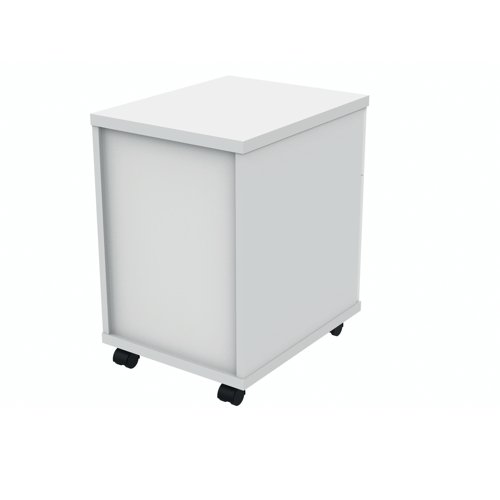 Polaris 2 Drawer Mobile Under Desk Pedestal 404x500x595mm Arctic White KF77886 - VOW - KF77886 - McArdle Computer and Office Supplies