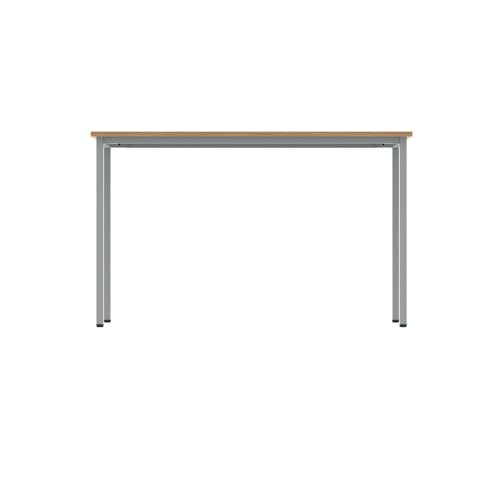 Polaris Rectangular Multipurpose Table 1200x600x730mm Norwegian Beech/Silver KF77890 - KF77890