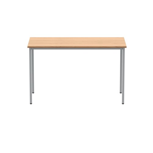 Polaris Rectangular Multipurpose Table 1200x600x730mm Norwegian Beech/Silver KF77890