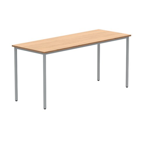 Polaris Rectangular Multipurpose Table 1660x90x680mm Norwegian Beech/Silver KF77891