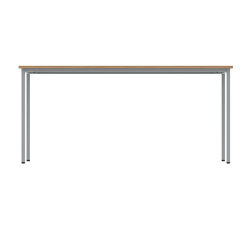 Polaris Rectangular Multipurpose Table 1600x600x730mm Norwegian Beech/Silver KF77891 - KF77891