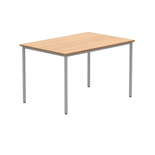 Polaris Rectangular Multipurpose Table 1280x90x880mm Norwegian Beech/Silver KF77892