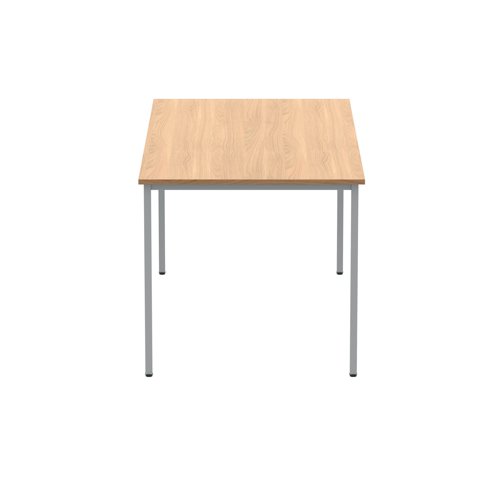 Polaris Rectangular Multipurpose Table 1600x800x730mm Norwegian Beech/Silver KF77893 - KF77893