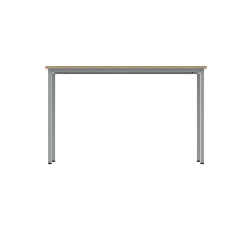 Polaris Rectangular Multipurpose Table 1200x600x730mm Canadian Oak/Silver KF77894 - VOW - KF77894 - McArdle Computer and Office Supplies