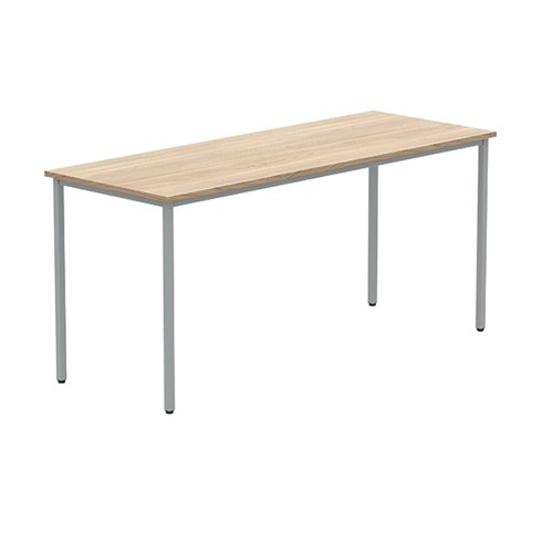 Polaris Rectangular Multipurpose Table 1660x90x680mm Canadian Oak/Silver KF77895
