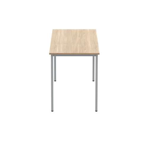 Polaris Rectangular Multipurpose Table 1600x600x730mm Canadian Oak/Silver KF77895 - VOW - KF77895 - McArdle Computer and Office Supplies