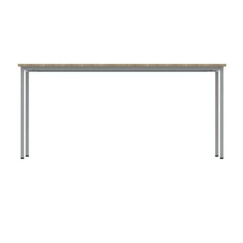Polaris Rectangular Multipurpose Table 1600x600x730mm Canadian Oak/Silver KF77895 VOW