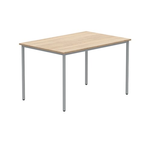 Polaris Rectangular Multipurpose Table 1280x90x880mm Canadian Oak/Silver KF77896